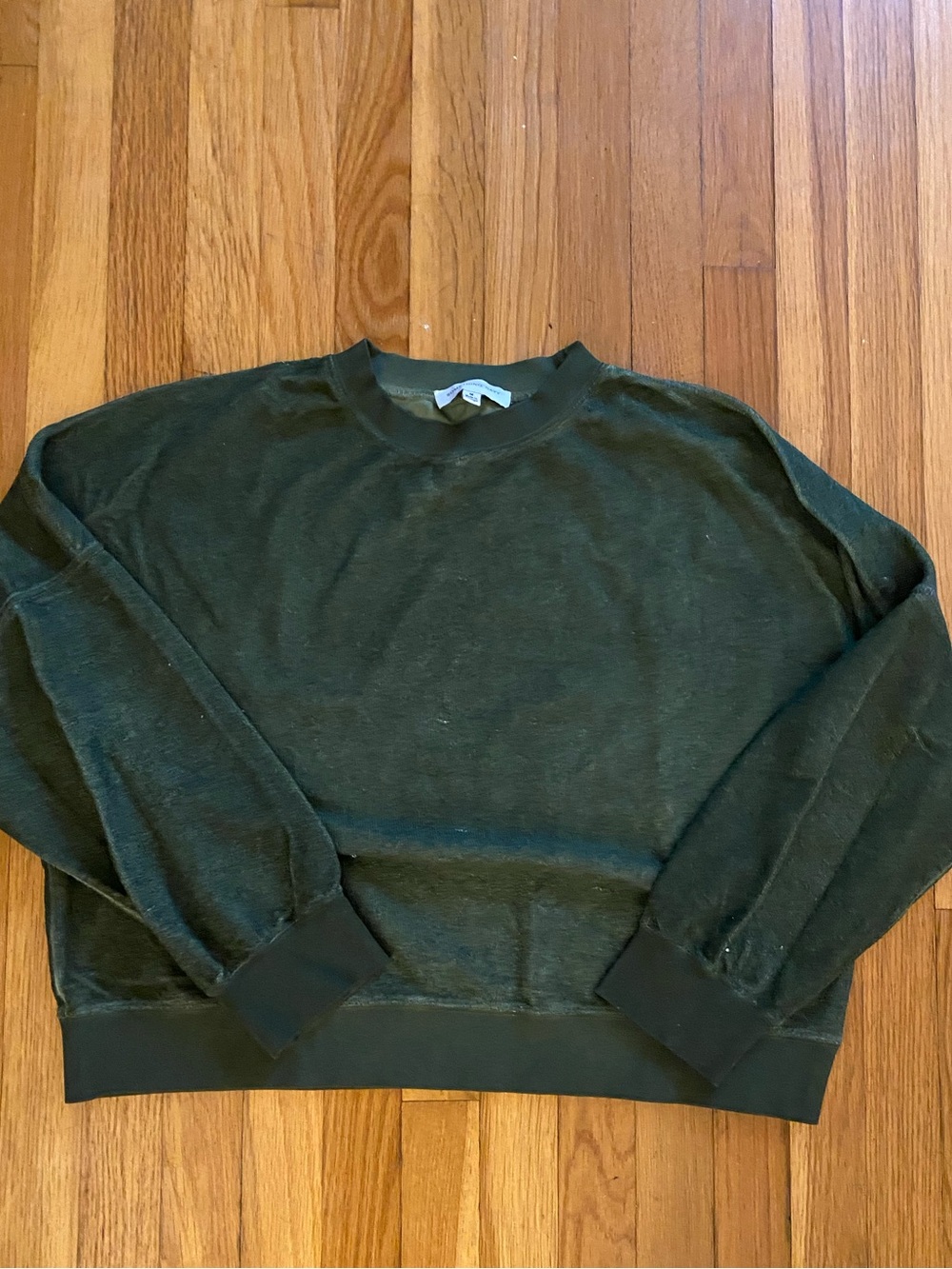 Something Navy Crewneck Sweater in Dark Green